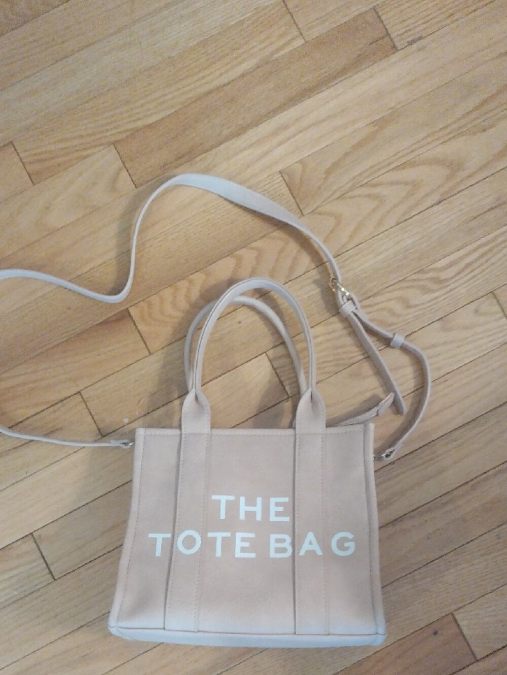 Small Women's Soft Pink Tote with Removable Crossbody Strap